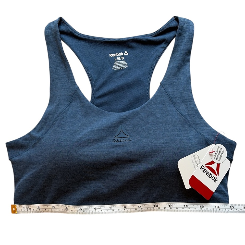 Reebok Women's Navy Sports Bra - Picture 6 of 6